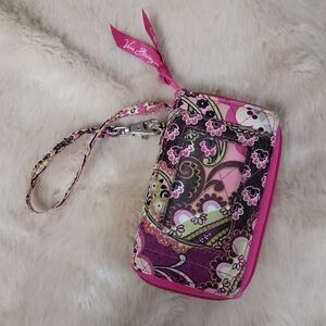 Vera Bradley Pink and Purple Wristlet